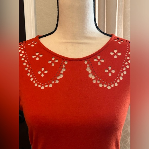 Fervour Tomato Red Cut Out Dress - Picture 4 of 16